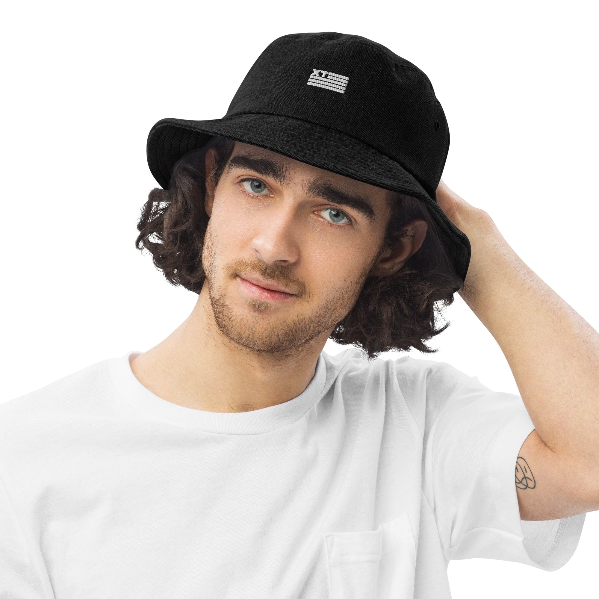 ブラックアイパッチ DENIM BUCKET HAT L-XL ブラックアイパッチ DENIM BUCKET HAT L-XL - メルカリ