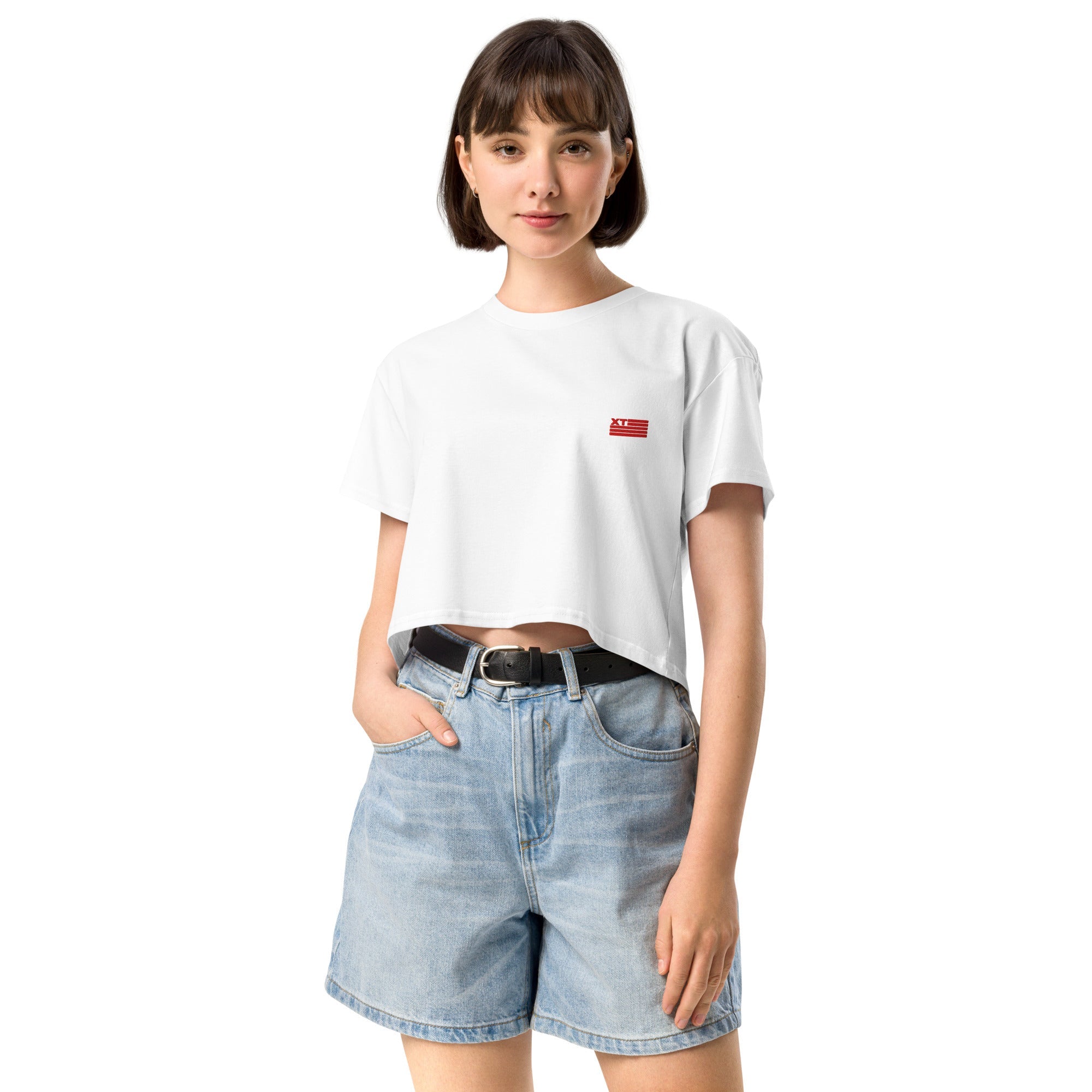 Xtreme Teez (XT Flag) Embroidered Women's Crop Top – XtremeTeez